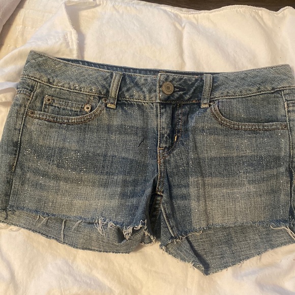 American Eagle Outfitters Pants - American Eagle Sparkly Jean Shorts